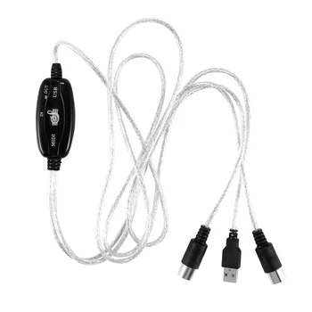 USB-OUT MIDI Kábel Átalakító PC Zene Billentyűzet Adapter Kábel