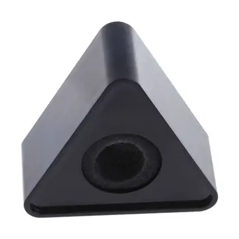 ABS Műanyag Mikrofon Interjú Háromszög alakú Logó, Zászló Állomás Fekete/Fehér Tartós