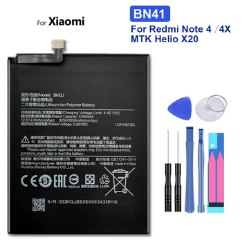 Akkumulátor Xiaomi Redmi Megjegyzés 4, Megjegyzés4, MTK, Helio X20, Redmi Megjegyzés 4X, Note4X, Pro, 4G, 64G, 3G, 32G, BN41, BN43