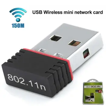 Hordozható Mini Hálózati Kártya, USB 2.0, WiFi Vezeték nélküli Adapter Hálózati LAN Kártya 150Mbps 802.11 Ngb RTL8188 Adapter PC Asztali