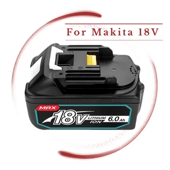 100% Eredeti Makita 18V 6.0 Á Újratölthető elektromos Szerszám Akkumulátor Lítium-ion Csere LXT BL1860B BL1860 BL1850 DHP482RFX9