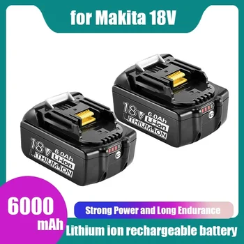 A Makita 18V 6000mAh Újratölthető elektromos Szerszám Akkumulátor, LED-es Li-ion-Csere LXT BL1860B BL1860 BL1850 BL1830
