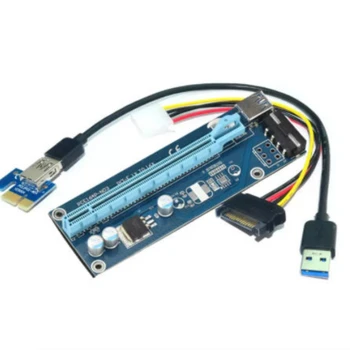 PCI-E 1X, hogy 16X kiterjesztését konverziós tábla PCI-e kapcsolni pcie kártya adapter 60cm kábel pcie kelő kártya bitcoin-bányász szállítás