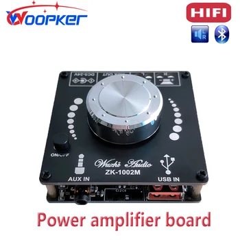 Woopker erősítő testület 50Wx2 digitális audio erősítő sztereó magas AMP testület 2-csatorna támogatja a Bluetooth MP3 PC