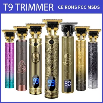 T9 Népszerű Arany Haja Trimmer USB Újratölthető hajvágó Gép Professzionális Otthoni Használatra Ember Új Haj Clipper A2