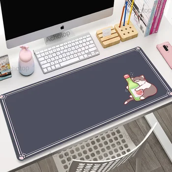 Aranyos Macska, Egér Pad Nagy Xxl Billentyűzet Deskpad Mouse Mat 100x55cm Táblázat Szőnyeg Haza Szőnyeg Aranyos Anime Asztal Mat Hivatal Mousepad