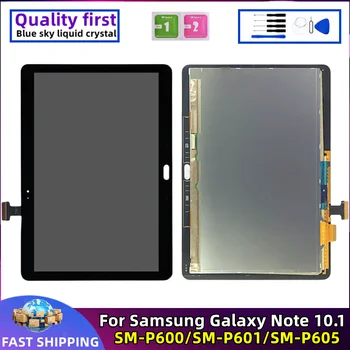 LCD Samsung Galaxy Tab 10.1 SM - P600 P601 P605 Új, Eredeti Tablet Kijelző érintőképernyő Digitalizáló Szerelvény Csere
