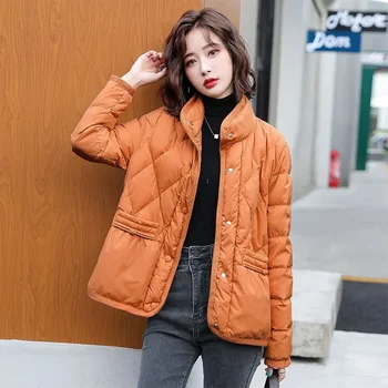 Rövid Kabátok Női Vörös Nő Kabátját Vágott Zip-up Kacsa Le koreai Vélemények Sok Ruhát Téli Padding Luxus Többek Különleges