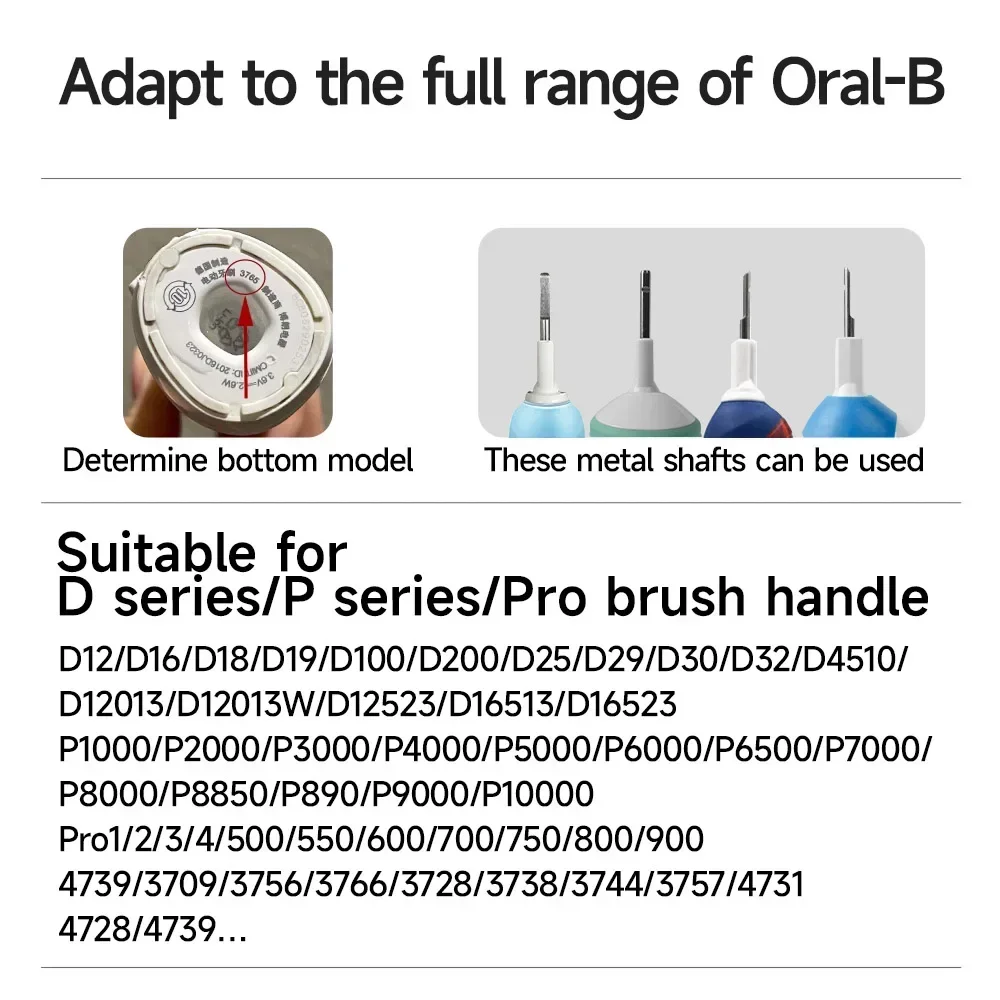 Alkalmas Oralb Oralb elektromos fogkefe fejét Braun Oralb D12D10/P2000 univerzális csere fejét 2258 . ' - ' . 3
