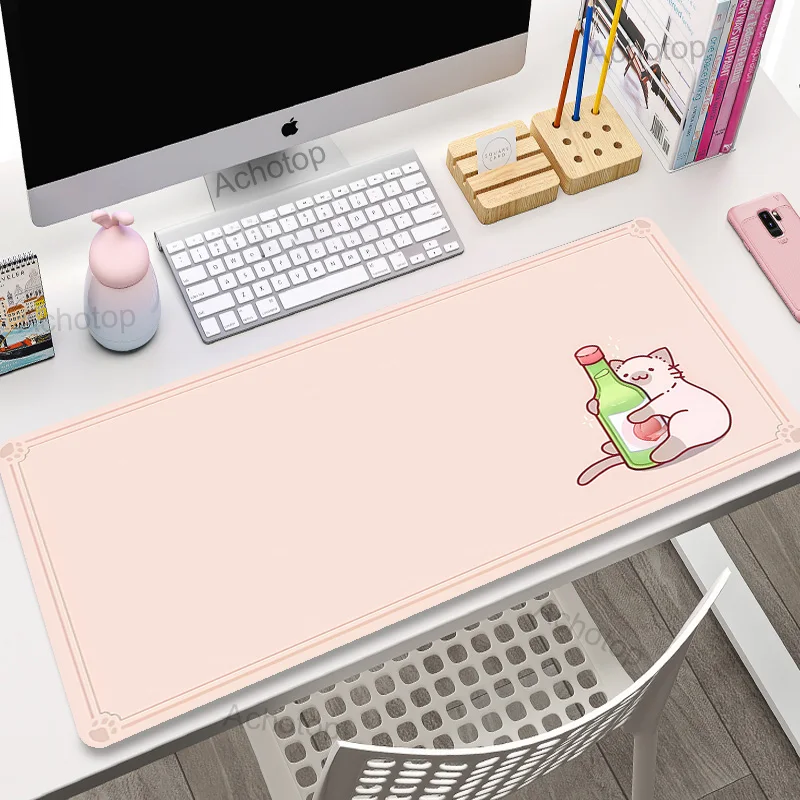 Aranyos Macska, Egér Pad Nagy Xxl Billentyűzet Deskpad Mouse Mat 100x55cm Táblázat Szőnyeg Haza Szőnyeg Aranyos Anime Asztal Mat Hivatal Mousepad . ' - ' . 1