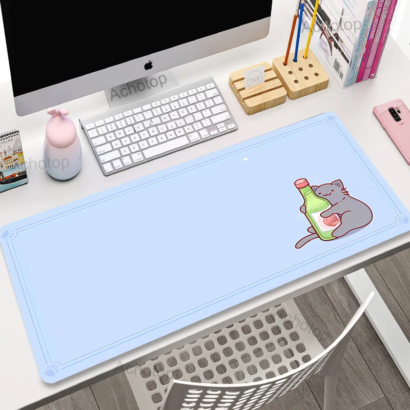 Aranyos Macska, Egér Pad Nagy Xxl Billentyűzet Deskpad Mouse Mat 100x55cm Táblázat Szőnyeg Haza Szőnyeg Aranyos Anime Asztal Mat Hivatal Mousepad . ' - ' . 2