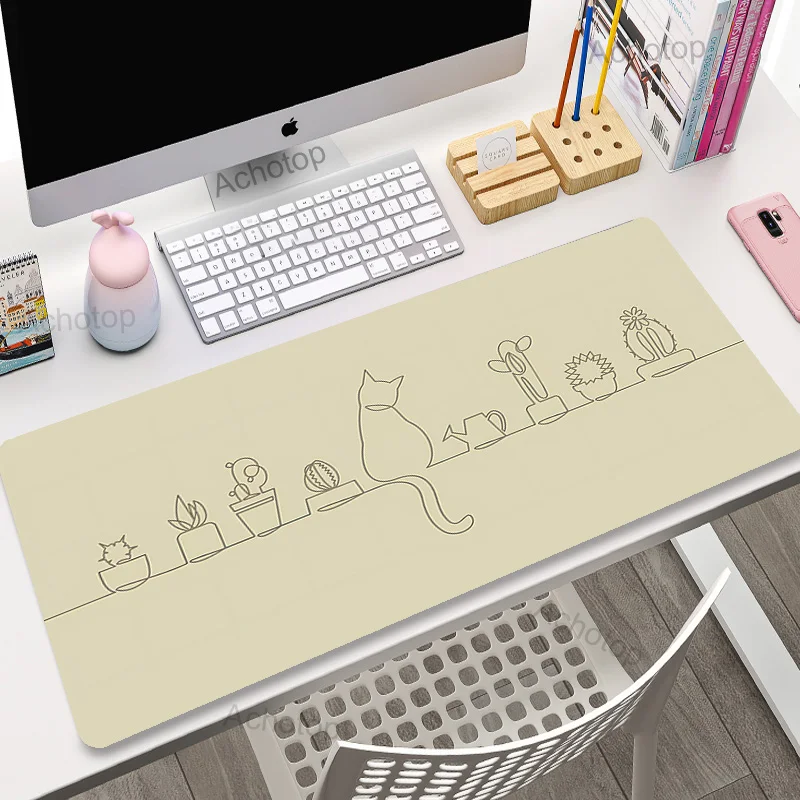 Aranyos Macska, Egér Pad Nagy Xxl Billentyűzet Deskpad Mouse Mat 100x55cm Táblázat Szőnyeg Haza Szőnyeg Aranyos Anime Asztal Mat Hivatal Mousepad . ' - ' . 4