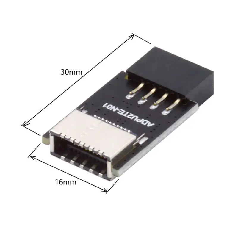 Chenyang USB 3.1 Előlapi Csatlakozó Kulcs-E Típusú Férfi Hosszabbító Adapter USB 2.0 9Pin 10Pin Alaplapja Fejléc . ' - ' . 1