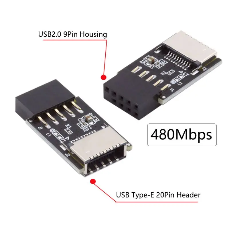 Chenyang USB 3.1 Előlapi Csatlakozó Kulcs-E Típusú Férfi Hosszabbító Adapter USB 2.0 9Pin 10Pin Alaplapja Fejléc . ' - ' . 3