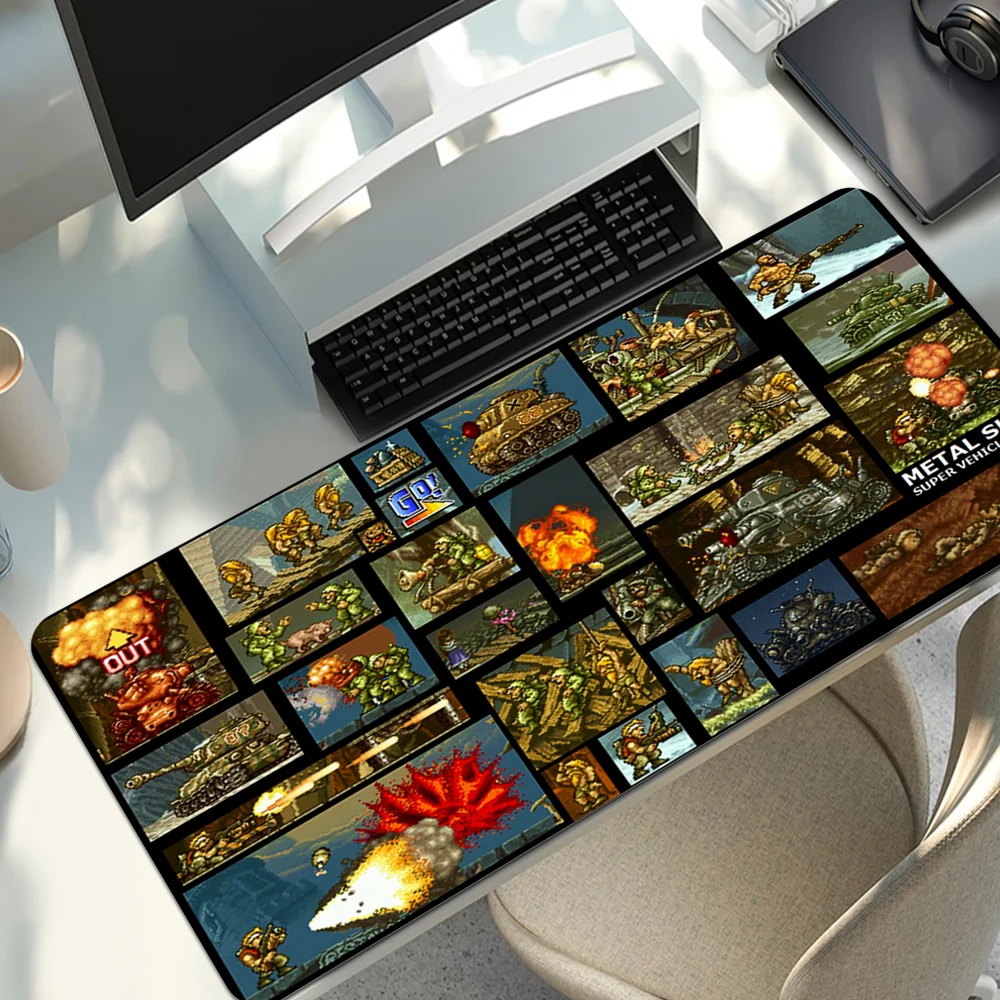 Egérpad Gamer HD Számítógép Asztal Szőnyeg Billentyűzet Pad Metal Slug Klasszikus Retro Játék Természetes Gumi Szőnyeg Táblázat Mat . ' - ' . 4