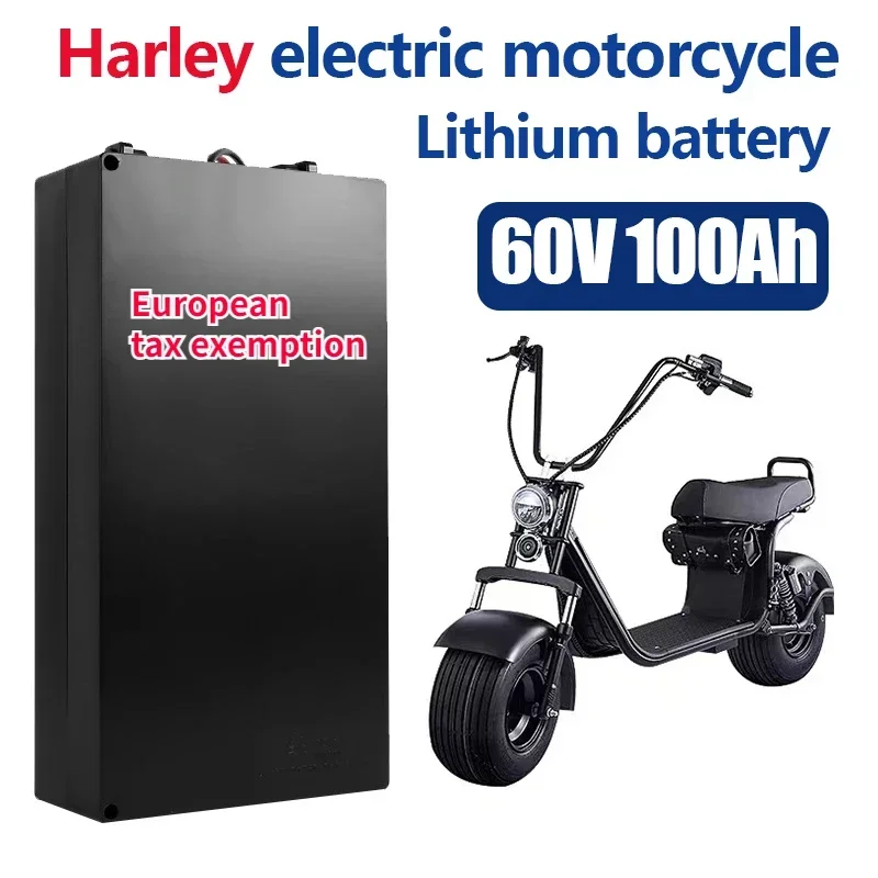 Harley Elektromos Autó Lítium Akkumulátor, Vízálló 18650 Akku 60V 20ah Két Kerék Összecsukható Citycoco Elektromos Robogó Kerékpár . ' - ' . 0