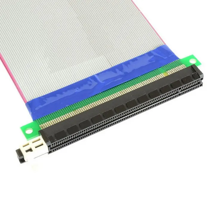 Kelő pcie PCI-E pci Express 16x Kelő kártya 16x 16x Férfi-Nő Bővítő Kártya Szalag Kábel adapter átalakító 20cm . ' - ' . 2