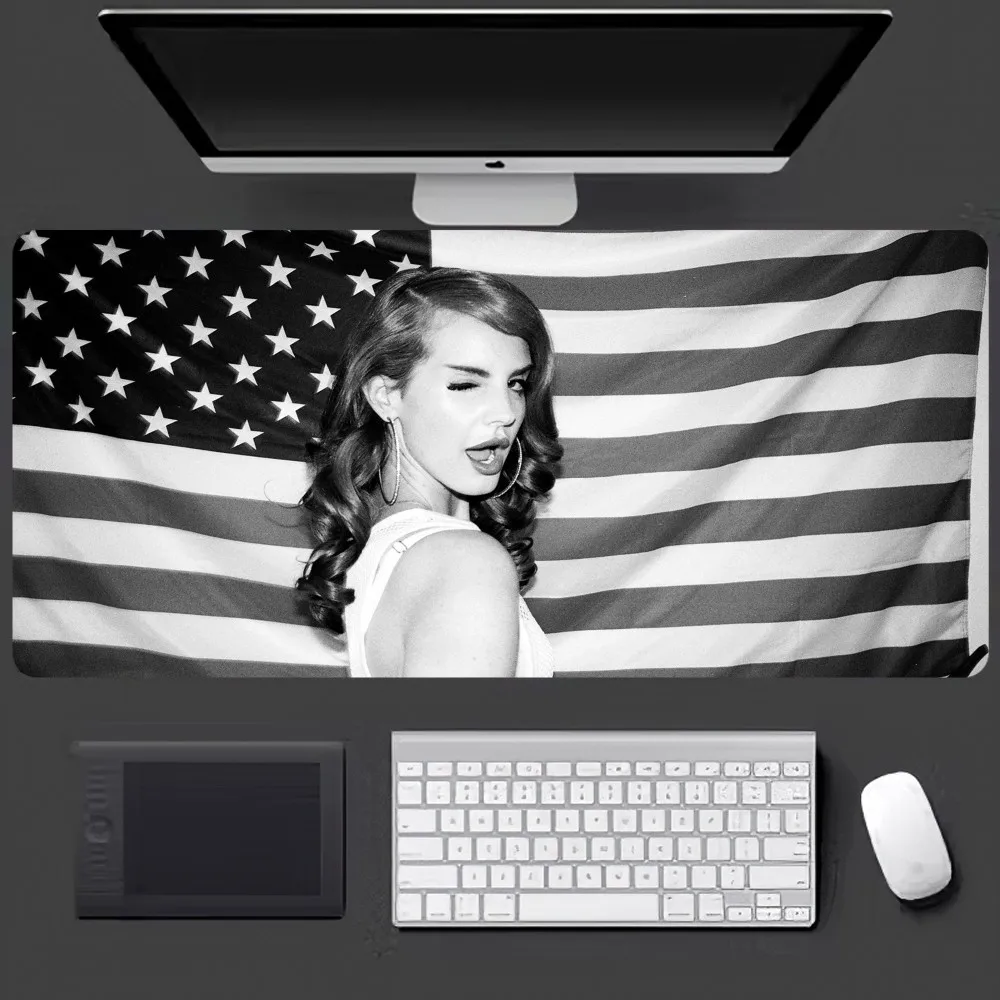 Lana Del Rey a Dögös Énekes Mousepad Nagy Játék Számítási Gamer PC Billentyűzet, Egér, Mat . ' - ' . 5