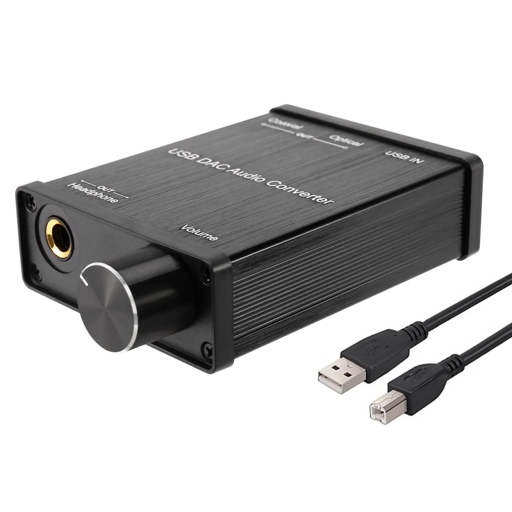 USB-Koaxiális S/PDIF Optikai, 3,5 mm-es/6.3 mm-es Fejhallgató-Átalakító USB DAC Digitális-Analóg Audio Converter for Windows XP . ' - ' . 0